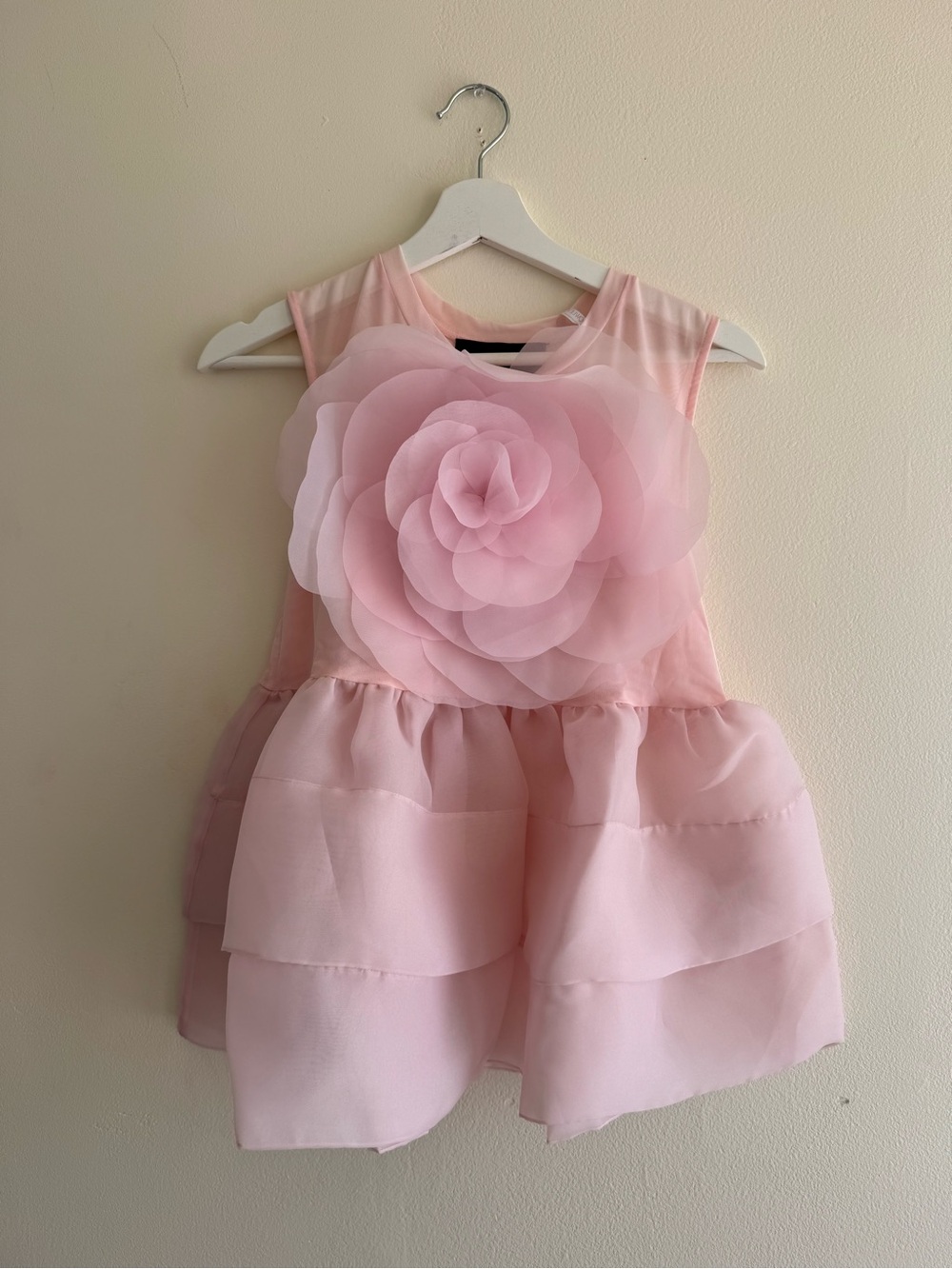 Nwt Cynthia Rowley sleeveless mesh top with organza flower sz S - Picture 6 of 10